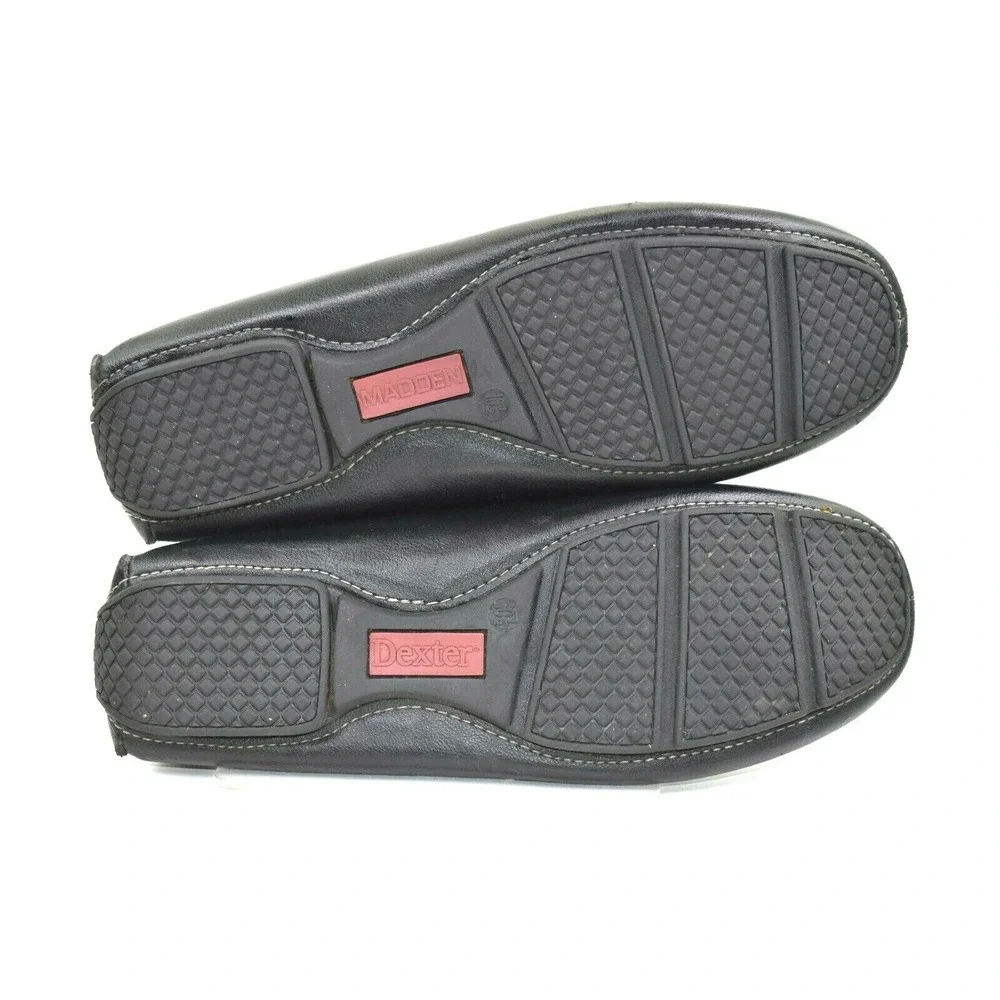 Steve Madden Men's Trulow Black Slip-On Horse bit Driving Loafer Size‎ 10.5 M